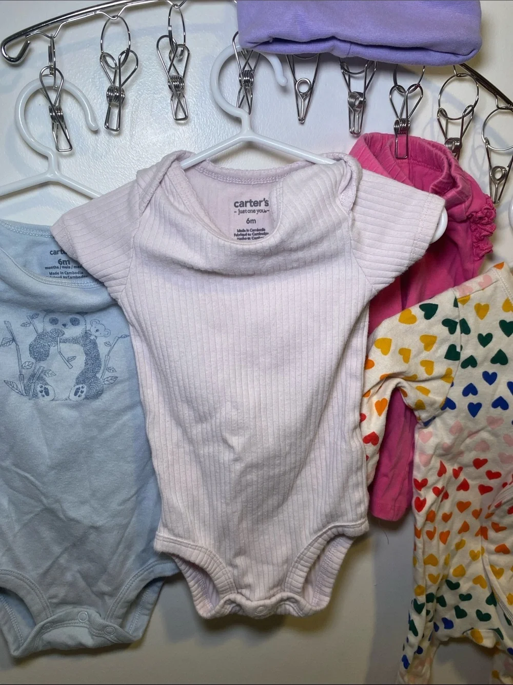 6 Months Carter’s Onesies 2 Sets with Old Navy Sleepers and pants